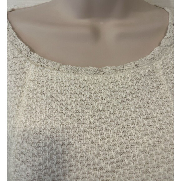 Anthropologie One September Lace Sweater Womens XS Cream Boho Feminine Fairy Y2K - Picture 5 of 10